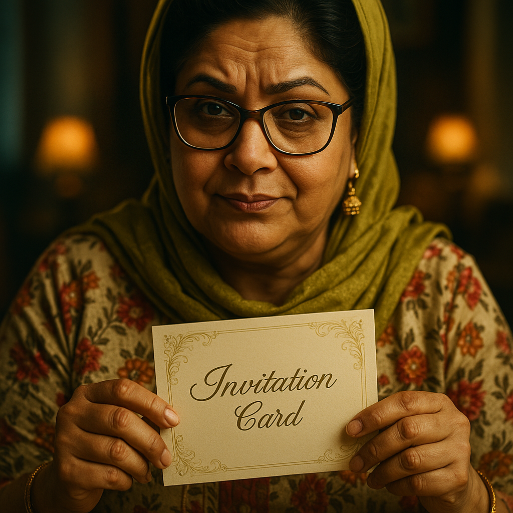 Pammi Aunty ka Invitेशन Card