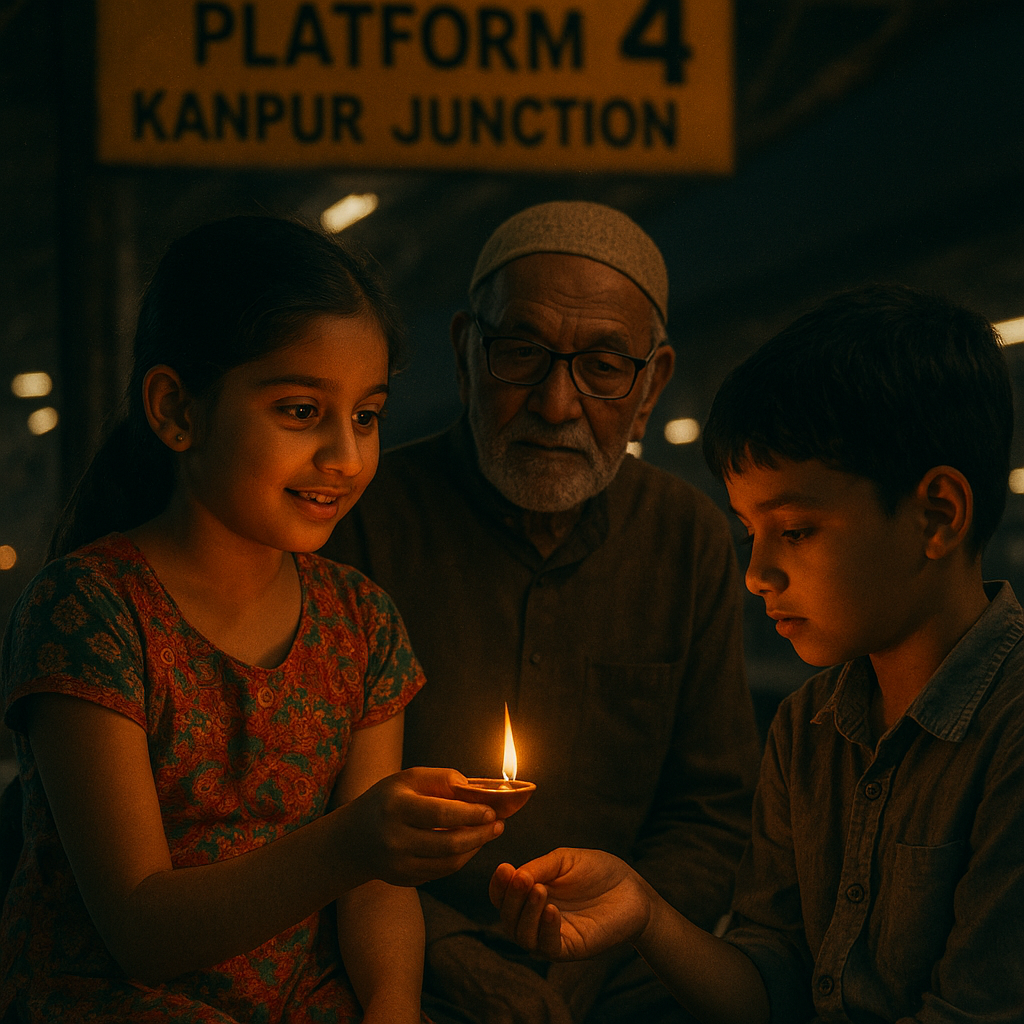 Platform 4, Kanpur Junction: The Diya That Shared Its Light