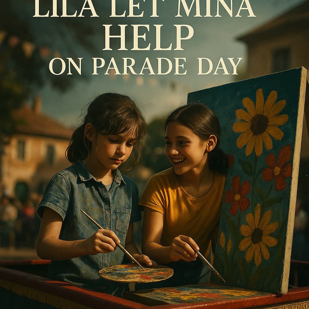 Lila Let Mina Help on Parade Day