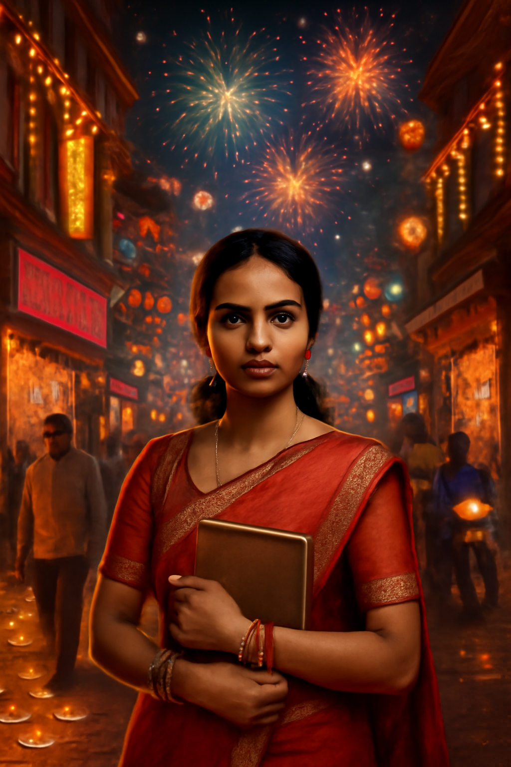 Chasing Shadows Under Diwali Lights