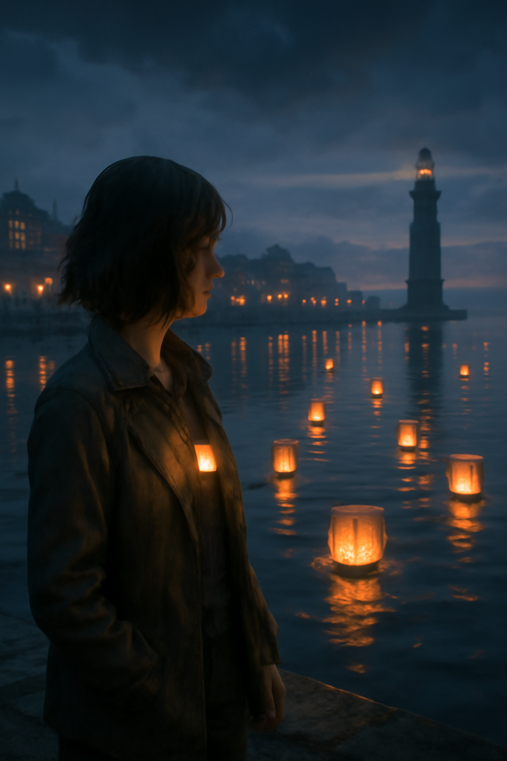 The Lanterns at the Edge of Quiet Harbor