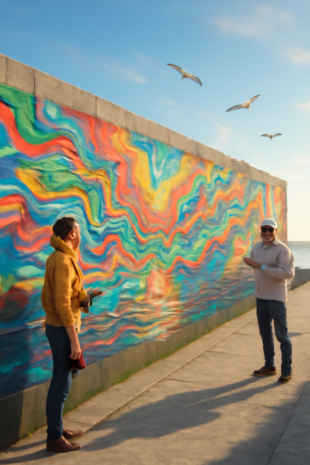 The Mural of Quiet Letters